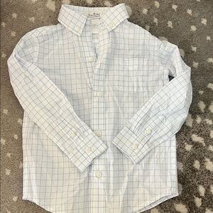 Janie and Jack White and Blue Checkered Shirt